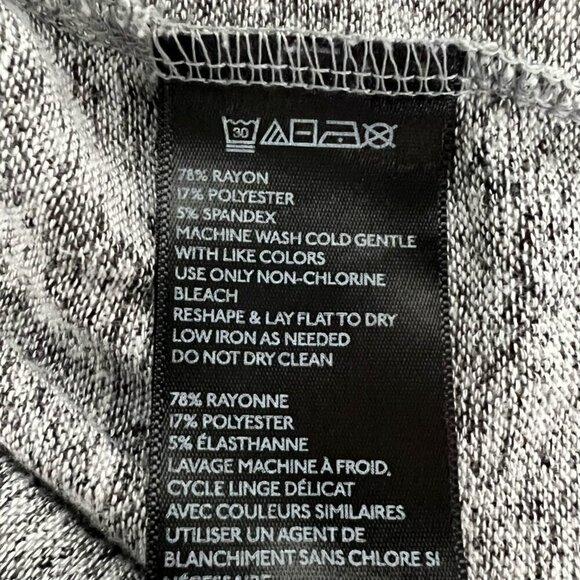 Silence + Noise Womens Pullover Sweater V-Neck Gray Heathered Long Sleeve S - Picture 9 of 10